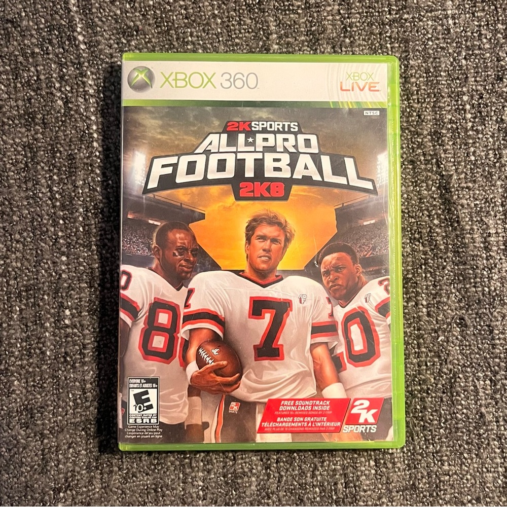 All Pro Football 2K8 Xbox 360 Game Complete‎
